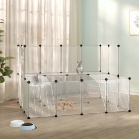 Small Animal Cage Transparent 56.3"x42.1"x36.6" PP and Steel