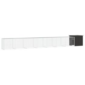 Chicken Cage Anthracite 315"x35.8"x39.4" Galvanized Steel