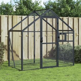 Aviary Anthracite 70.5" x 39.4" x 72.8" Aluminum