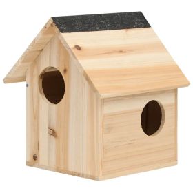 Squirrel House Solid Firwood 10.2"x9.8"x11.4"