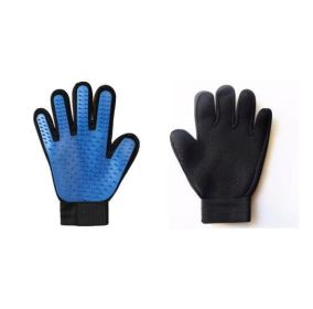 Pet Hair Removal Brush Comb (style: One pair, Color: Blue)